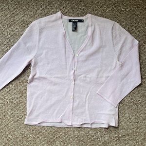DKNY Shimmer Lilac Cardigan